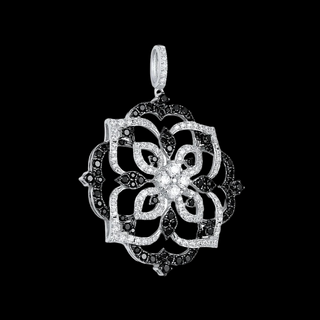 Round Diamond Kaleidoscope Pendant