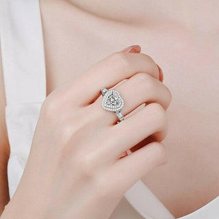 1ct Heart Cut Diamond Engagement Ring