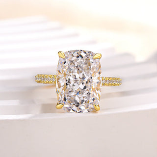 Elongated Cushion Cut 9.0ct Diamond Engagement Ring