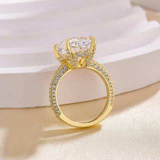 Elongated Cushion Cut 9.0ct Diamond Engagement Ring