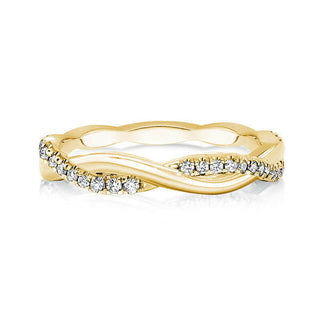 Twist Infinity Yellow Gold Wedding Band