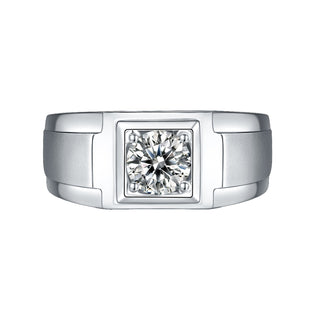 1.0 Ct Round Moissanite Diamond Engagement Ring