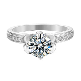 1.0 Ct Round Cut Antique Style Diamond Engagement Ring