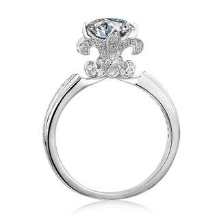 1.0 Ct Round Cut Antique Style Diamond Engagement Ring