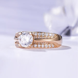 14K Yellow Gold 1.0 Ct Diamond Engagement Ring