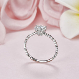 1.0 Ct Heart Cut Diamond Engagement Ring