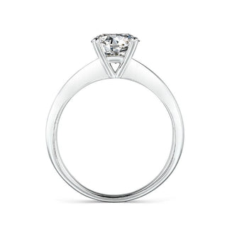 2.5 Ct Round Cut Solitaire Moissanite Engagement Ring