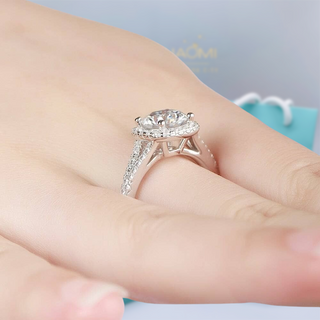 1.5 Ct Round Cut Split Shank Engagement Ring