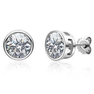 Gorgeous 1.0 Ct Round Cut Moissanite Stud Earrings