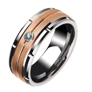 Created Diamond Tungsten Men's Wedding Band