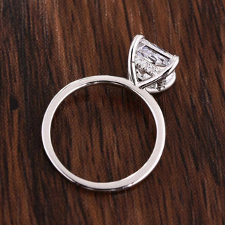 2.5 Ct Princess Cut Moissanite Classic Engagement Ring