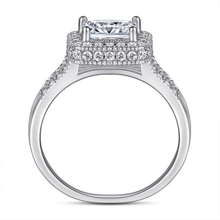 1.2 Ct Princess Cut Moissanite Engagement Ring
