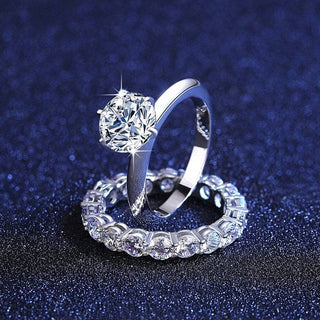 2.0 Ct Moissanite Diamond Bridal Ring Set