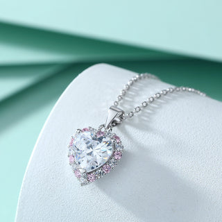 2.0 Ct Heart Shaped Moissanite Necklace