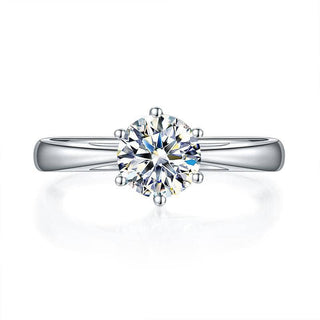 Classic 1.0 Ct White Gold  Engagement Ring
