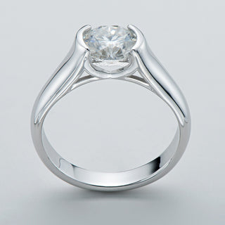 2.0 Ct Round Moissanite Wedding Ring