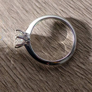 14k White Gold Round Cut 3.0 Ct Engagement Ring