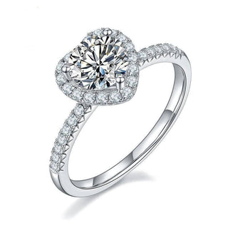 1.0 Ct Halo Round Cut Diamond Wedding Ring