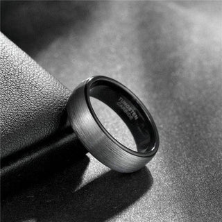 Brushed Dome Tungsten Men's Wedding Band