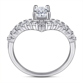 1.0 Ct Oval Cut Moissanite Engagement Ring