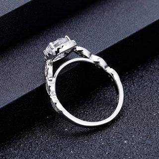 Vintage 2.0 Ct Pave Diamond Engagement Ring