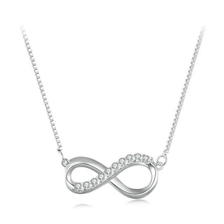 Infinite Love Pendant Necklace with Moissanite Diamond