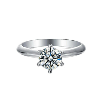 14k White Gold Diamond Engagement Ring