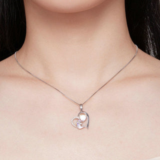 Cute Heart with Unicorn Pendant Necklace