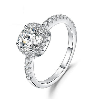 14k White Gold 2.0 Ct Pave Diamond Engagement Ring