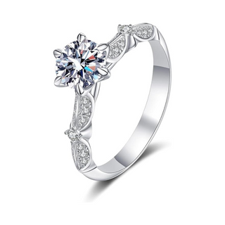 Classic 1ct 6.5mm Round Diamond Engagement Ring