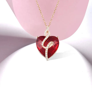 Elegant Heart-shaped Stone Pendant