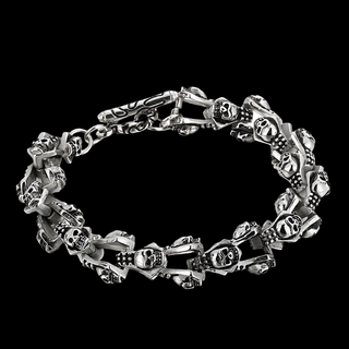 Gothic Skull Soldier Combination Chain Bracelet