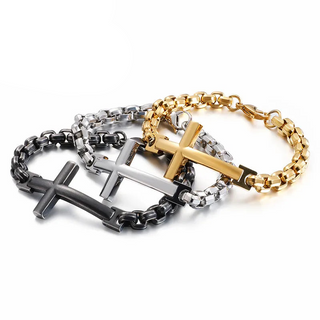 Cross and Chains Punk Bracelet