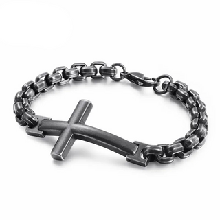 Cross and Chains Punk Bracelet