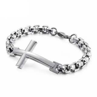 Cross and Chains Punk Bracelet