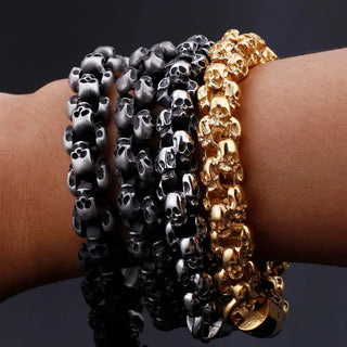 Punk Skull Link Chain Bracelet