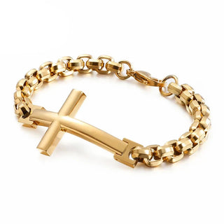 Cross and Chains Punk Bracelet