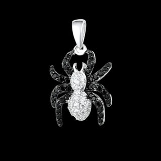 Black Spinel Spider Punk Pendant