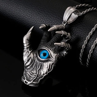 Ghost Claw Devil Eye Pendant Necklace