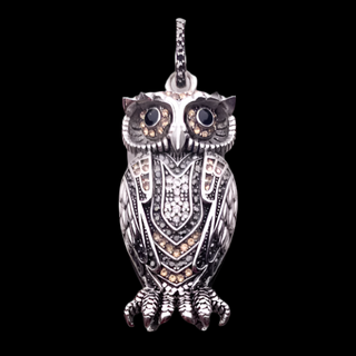 Vintage Owl Charm Pendant