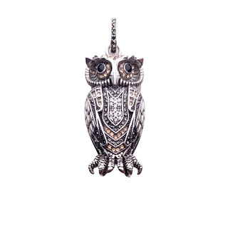 Vintage Owl Charm Pendant