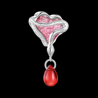 Butterfly and Heart Pink Diamond Charm Series