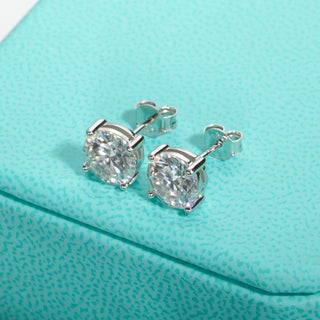 Classic 2ct Moissanite Diamond Stud Earrings