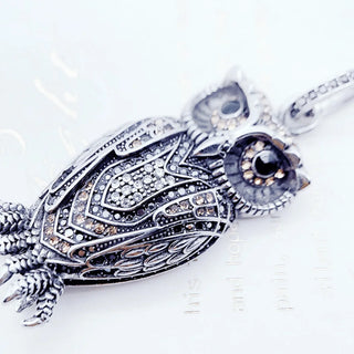 Vintage Owl Charm Pendant