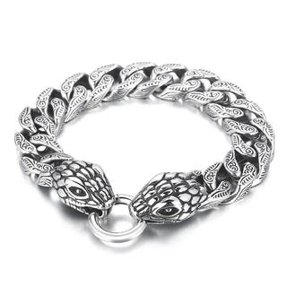 15mm Snake Vintage Cuban Curb Bracelet