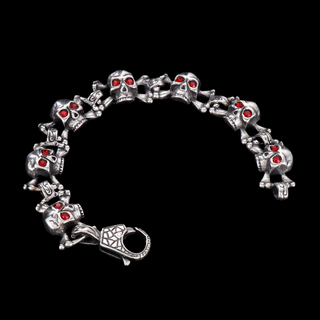 Red-eyed Skull Gothic Bracelet