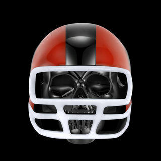 Rebel Skull & Football Helmet Charm