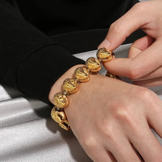 Domineering Snake Head Link Chain Bracelet