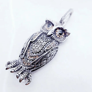 Vintage Owl Charm Pendant