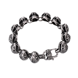 Domineering Snake Head Link Chain Bracelet